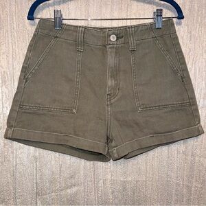 LN Pacsun Mom Olive Denim Shorts {27” waist} #momshorts